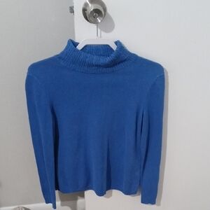 Talbots Vibrant Blue Cowl Neck Sweater